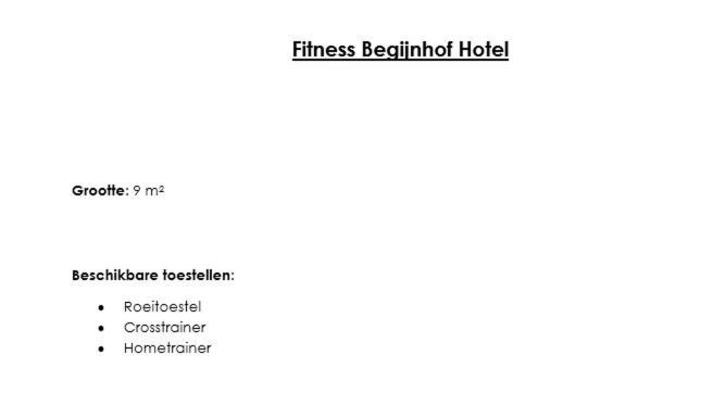 Begijnhof Hotel Leuven Eksteriør bilde